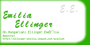 emilia ellinger business card